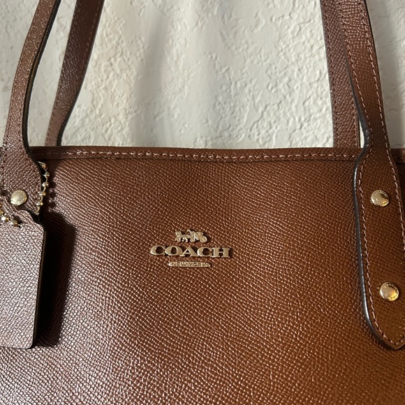 COACH City Brown Leather Tote Bag - Picture 11 of 11